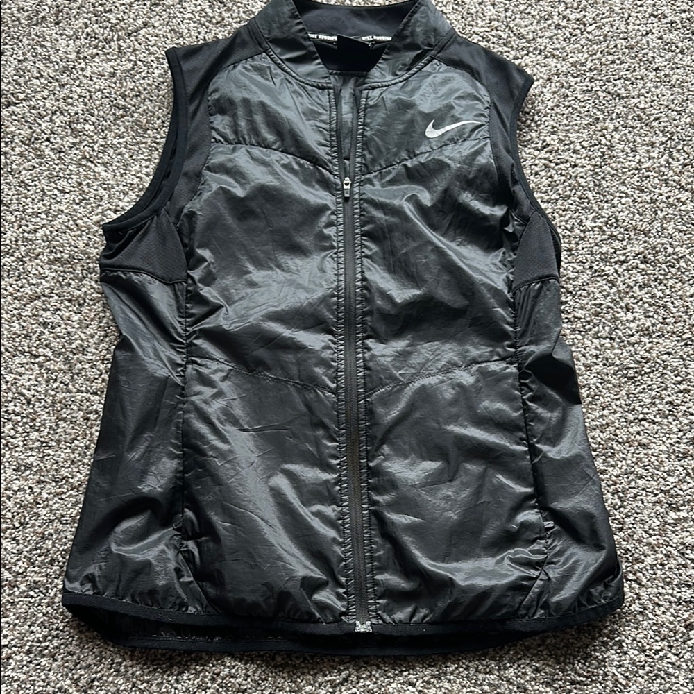 Women's Black Sleeveless Jacket